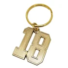 Personalized promotional birthday gifts 18 years old custom metal letter keychain