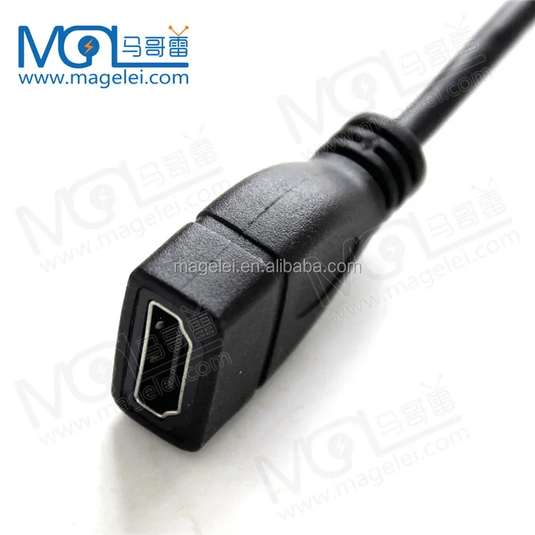 90 Degree Up angled Micro HDMI Male to Micro HDMI Female Adapter Cable - ANKUX.COM