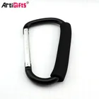 Customized Small D shape climbing aluminum metal carabiner clip