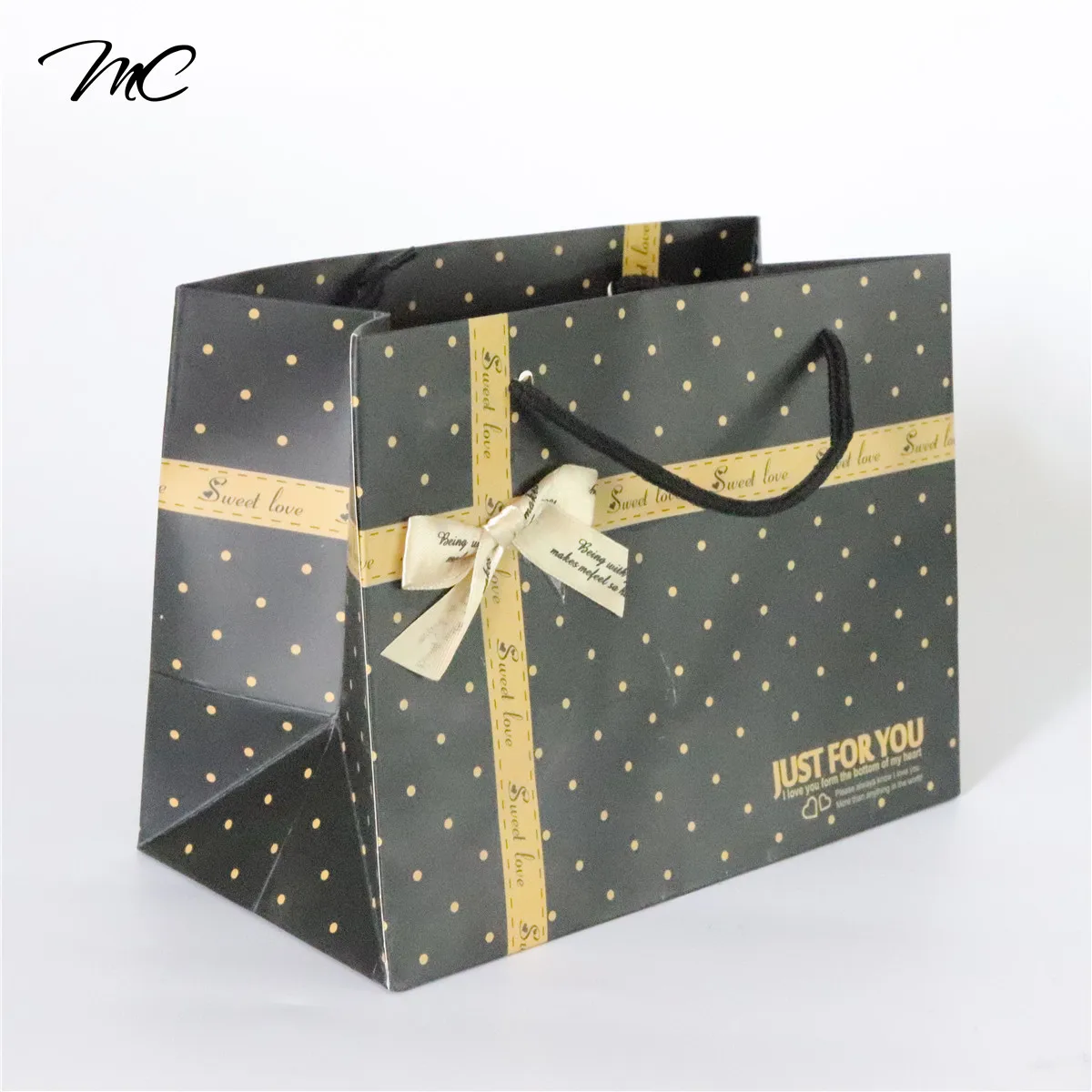 luxury custom wedding door gift paper bag