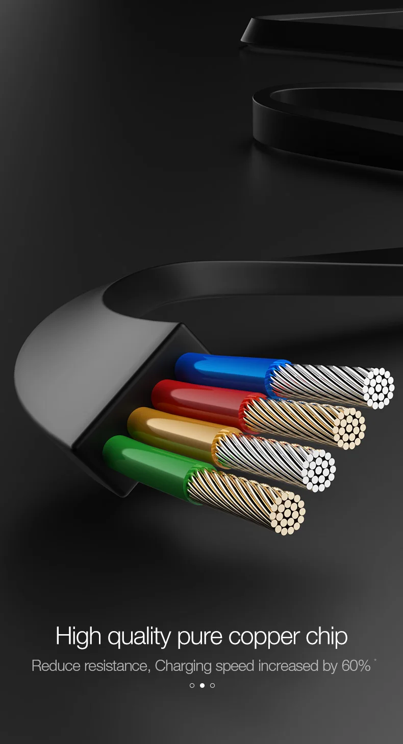 Cafele 3 In 1 USB Cable Lantern Style Charging Cable Type C Micro 8Pin Data Sync Cable - ANKUX.COM