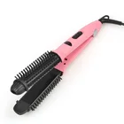50-60W Power and PTC Heater Type 3D Wave Styler Hair Straightener 2 in 1 Hair Curler Brush