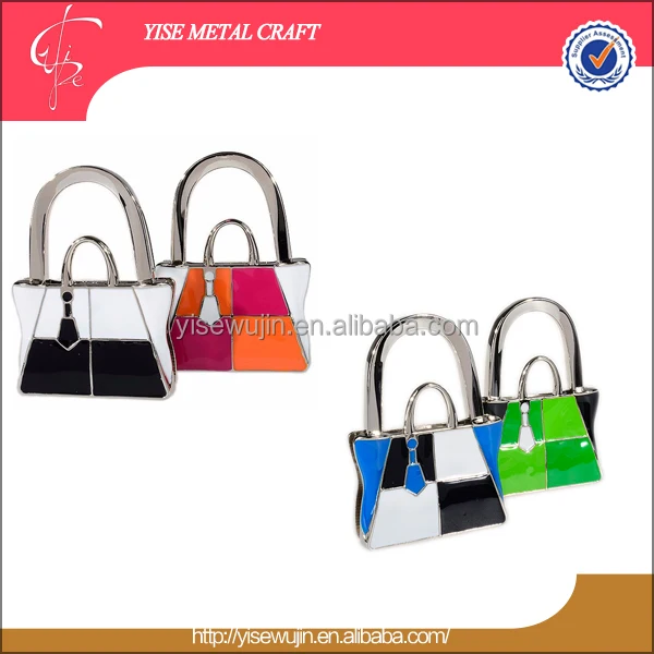 novelty gift colored handbag with necktie design metal handbag