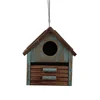 Antique wooden craft wooden bird house with hook