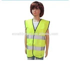 CE Printed yellow kids reflective vest children safety vest