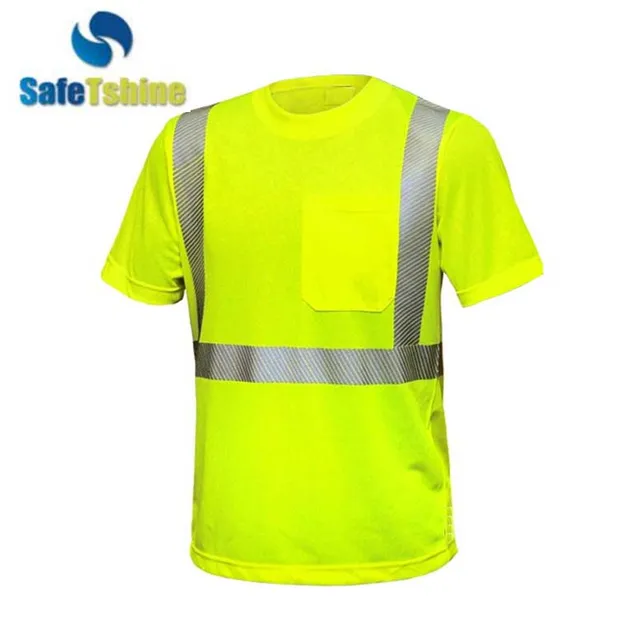 High visibility new design safety reflective pocket shirt