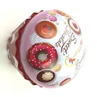 New style cake shaped quart tin can for food canning