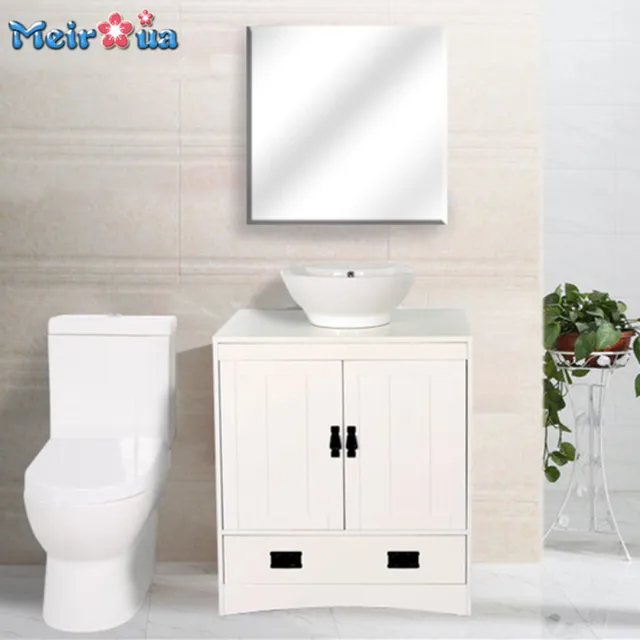 HF-S008 Manufacturer supply white small single sink bathroom vanity cabinet