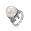 14517 Xuping pearl big stone ring designs for women,jewelry,eight heart eight arrows fashion ring finger rings photos