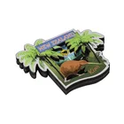 Customized shape wooden refrigerator magnet for living goods