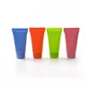 Wholesale 5ml Pink,Green,Blue,White,Orange colored empty sample cosmetic cream container plastic soft tubes 5g