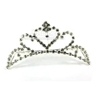 Fashion Latest Silver Clear Rhinestones Hair Accessories Newest Bridal Combs
