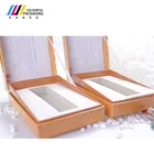 Custom design recycled Paper Cosmetic packing gift boxes with ribbon