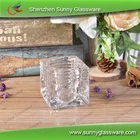 5oz factory directly infinity square glass tealight candle holders