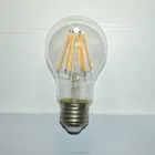A60 filament lamps 220v led bulb 4W 6W 8W dimmable lights