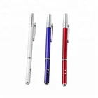 2018 Yanhua Brand banner multi-function led light custom logo metal ball pen with colorful