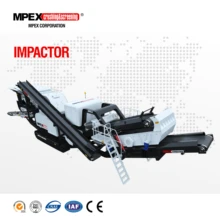 MPEX impact mobile crusher in recycling, demolition, limestone impactor