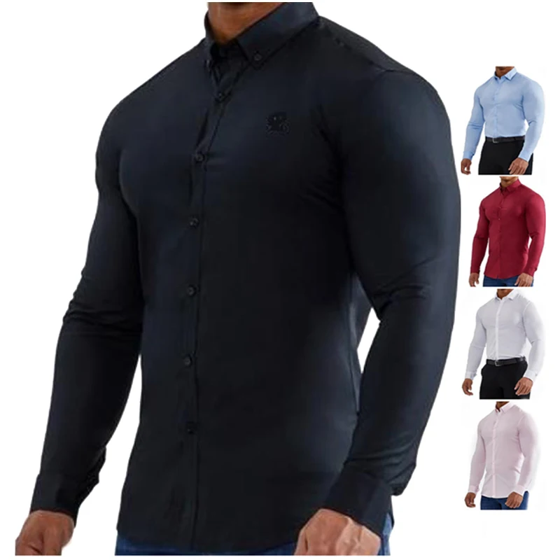 dress shirt muscle fit