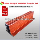 2015 Wooden grain aluminium extruded profiles with competitive price