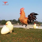 Animatronic animal rooster sculpture in 2018