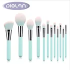 Factory 12 pcs soft bristle customize makeup brush set with bag
