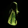 fashional luminous jackets, glowing clothes, colorful fiber optic hooded vests