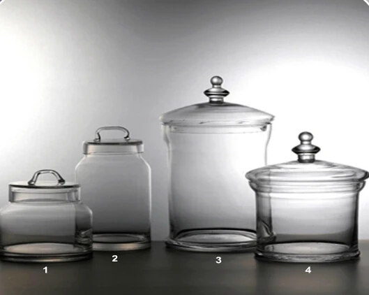 Gj 004 Large Apothecary Glass Jar With Lid Wholesale Glass