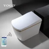 Automatic sensor flush gold plated smart bidet one piece toilet