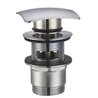 Made In China 40 mm 1/4 Pop Up Drain Waste Vessel Sink Drain Without Overflow Shower Bath Drain