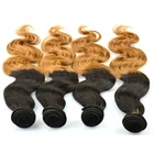 Angelbella Ombre Keratin Hair Extensions 100% Virgin Remy Human Micro Bead Ombre Hair Extensions