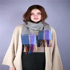 Cashmere Herringbone Needle Felted Scarf