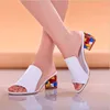 zm23117a 2017 latest fashion girls sandals slippers heel crystal women summer shoes