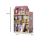 HOT sale educational wooden doll house with mini furniture set dollhouse toys TYDH004