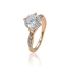 15966 Simple design rose gold plated 10k 1 gram gold jewellery jewellery 11 carat diamond ring