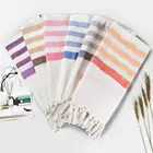 Factory Directly Customized Stripe Pestemal Fouta Turkish Cotton Bath Beach Towel