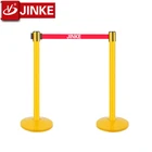 Hotel Restaurant Supply Metal Material Crowd Control Barrier Stanchions with Retractable Belt