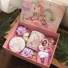 Cocostyles personalized aesthete unicorn bridesmaid wedding gift box with colorful printing for fantasy wedding party event
