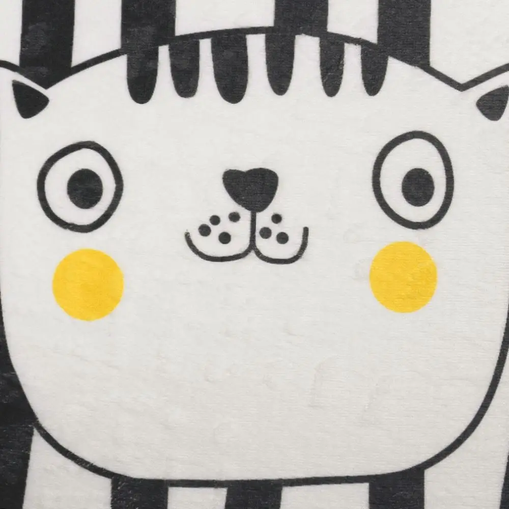 Fashion Design Home Bedroom Bathroom Flannel Floor Carpets Funny Cat Pattern Anti-Slip Floor Mat Carpet 5 Sizes Optional