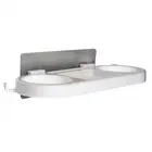 Wall Mount Self Adhesive ABS Plastic Bathroom Rack Hair Dryer Rack Hair Dryer Holder
