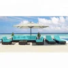 Green top sale luxury hotel outdoor rattan pool furniture for sale