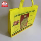Custom Promotional Brand Logo Laminated PP Non Woven Shopping Bag