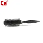 Light-Weight Heat Resistant Plastic Round Brush wave brush with boar&nylon bristles