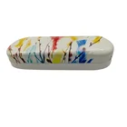 Personalised clamshell sport custom kids metal glasses case with colorful