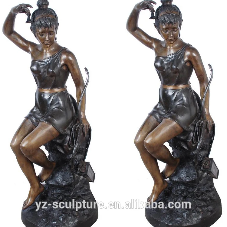 Outdoor Western Life Size Bronze Naked Lady Statue Garden Decoration