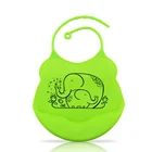 China Supplier Waterproof Baby Bib Baby Bandana Drool Silicone Bibs