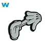 Manufacture supply hand shaped metal lapel pins, custom enamel pins no minimum