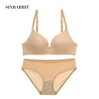 SIX RABBIT French style seamless wireless bralette bra set