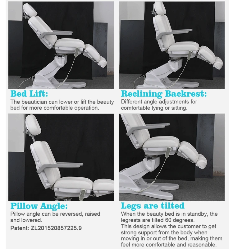 Good quality electric pedicure chair beauty facial bed and massage table