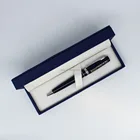 Birthday gift luxury big metal pen promotional custom logo blue metal ball pen set