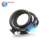 New Bicycle Lock Bike Cable Combination lock with led light